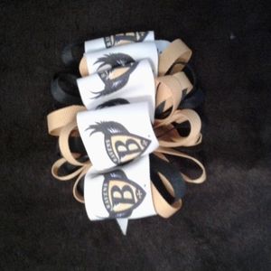 Baltimore RAVENS hair bow